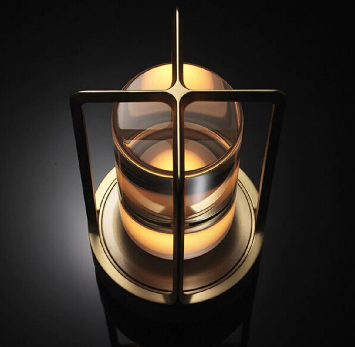 Gold Table Lantern